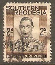 Southern Rhodesia 1937 2s Black and brown. SG50.